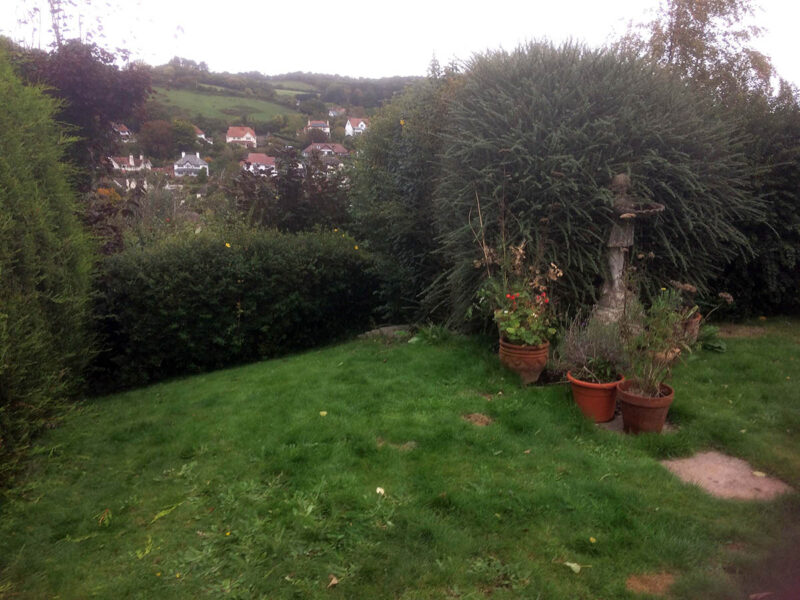 Garden with fabulous view- Before